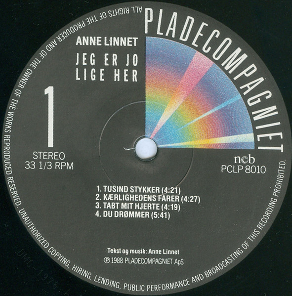 Anne Linnet - Jeg Er Jo Lige Her | Pladecompagniet (PCLP 8010) - 3 Anne Linnet - Jeg Er Jo Lige Her | Pladecompagniet (PCLP 8010) - 3