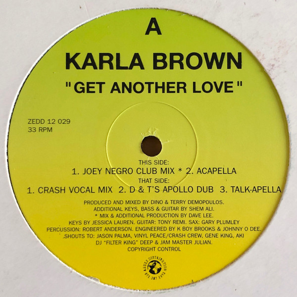 Dino & Terry  &  Karla Brown - Get Another Love | Z Records (ZEDD 12 029) - 2