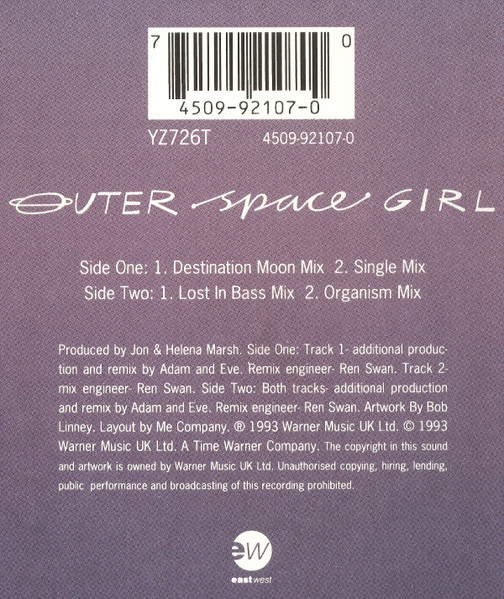 The Beloved - Outer Space Girl | EastWest (YZ726T) - 3 The Beloved - Outer Space Girl | EastWest (YZ726T) - 3