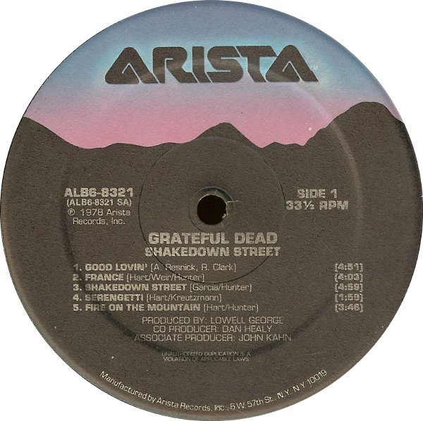 The Grateful Dead - Shakedown Street | Arista (ALB6-8321) - 3 The Grateful Dead - Shakedown Street | Arista (ALB6-8321) - 3