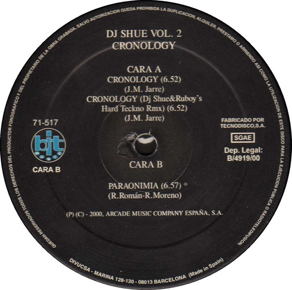 DJ Shue - Vol. II - Cronology | Bit Music (71-517) - 3