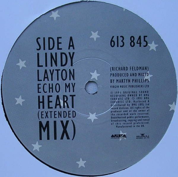 Lindy Layton - Echo My Heart | Arista (613 845) - 3