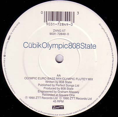 808 State - Cübik / Olympic | ZTT (ZANG 5T) - 4