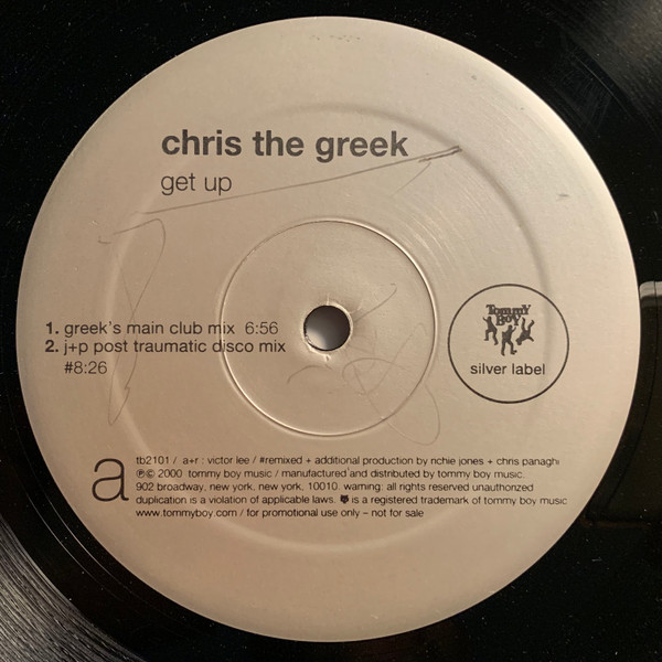 Chris The Greek - Get Up | Tommy Boy Silver Label (tb 2101)