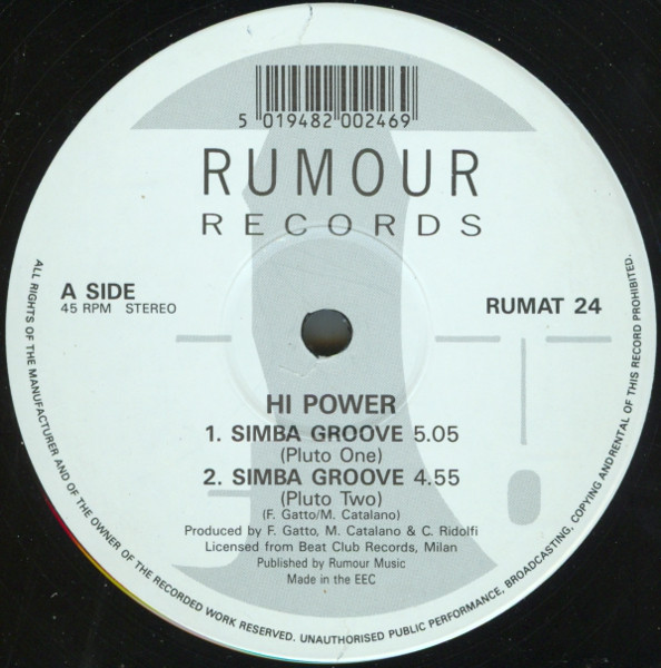 Hi Power - Simba Groove / Cult Of Snap | Rumour Records (RUMAT 24) - 3 Hi Power - Simba Groove / Cult Of Snap | Rumour Records (RUMAT 24) - 3
