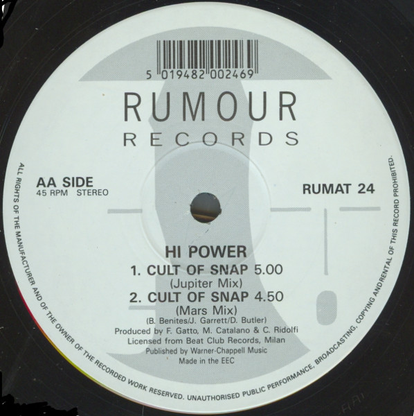 Hi Power - Simba Groove / Cult Of Snap | Rumour Records (RUMAT 24) - 4 Hi Power - Simba Groove / Cult Of Snap | Rumour Records (RUMAT 24) - 4