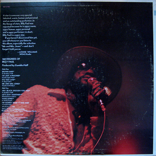 Billy Paul - 360 Degrees Of Billy Paul | Philadelphia International Records (KZ 31793) - 2