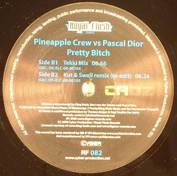 Pineapple Crew Vs. Pascal Dior - Pretty Bitch | Royal Flush Records (RF082) Pineapple Crew Vs. Pascal Dior - Pretty Bitch | Royal Flush Records (RF082)
