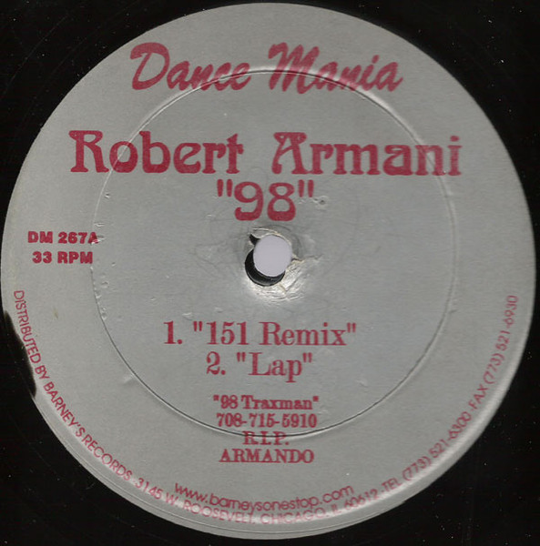 Robert Armani - 98 | Dance Mania (DM 267)