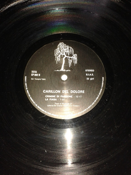Carillon Del Dolore - Trasfigurazione | Tempio Tabu' Records (TETA EP 002) - 3
