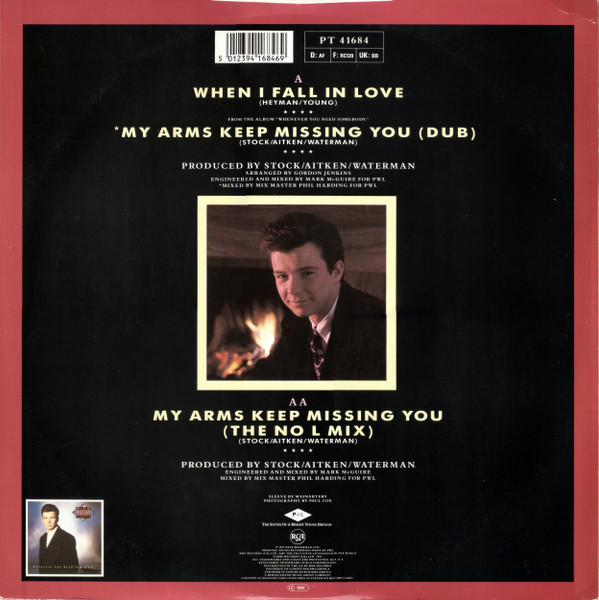 Rick Astley - When I Fall In Love / My Arms Keep Missing You | RCA (PT 41684) - 2
