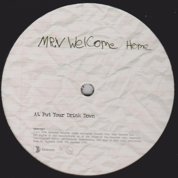 Mr. V - Welcome Home (Part One) | Defected (MRV01LP1)