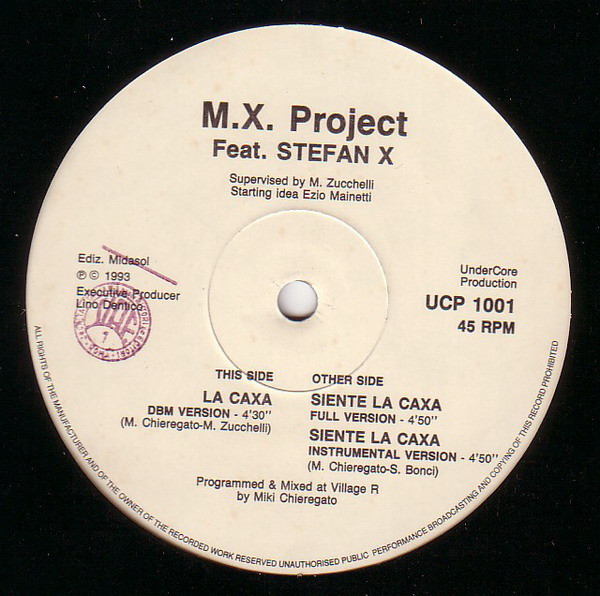 M.X. Project Feat. Stefan X - La Caxa | UnderCore Production (UCP) (UCP 1001) - 2