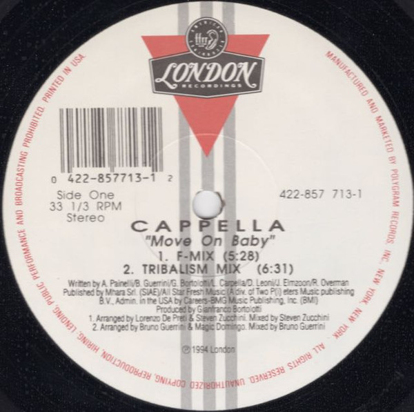 Cappella - Move On Baby | London Records (422-857 713-1) - main