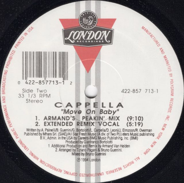 Cappella - Move On Baby | London Records (422-857 713-1) - 2