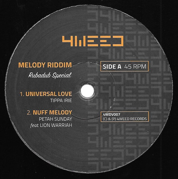 Various - Melody Riddim | 4Weed Records (4WDV007) - main