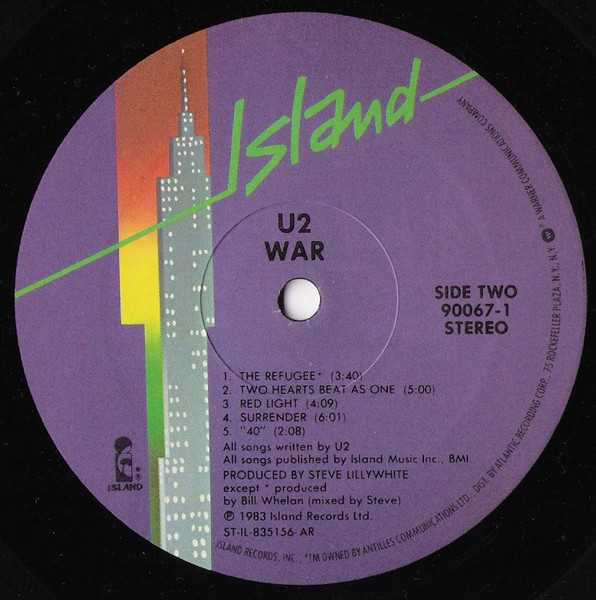 U2 - War | Island Records (90067-1) - 5