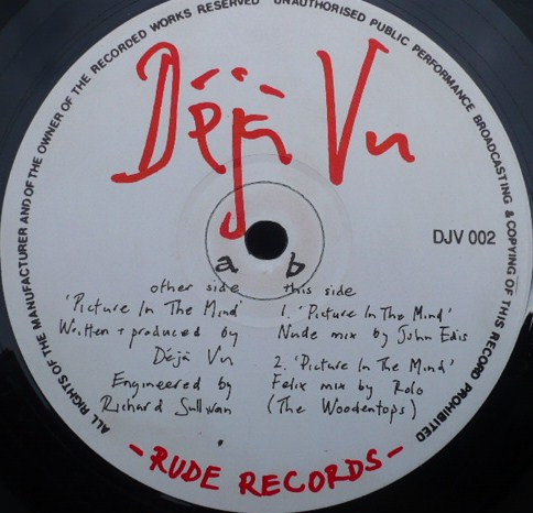 Deja Vu - Picture In The Mind | Rude Records (DJV 002) - main