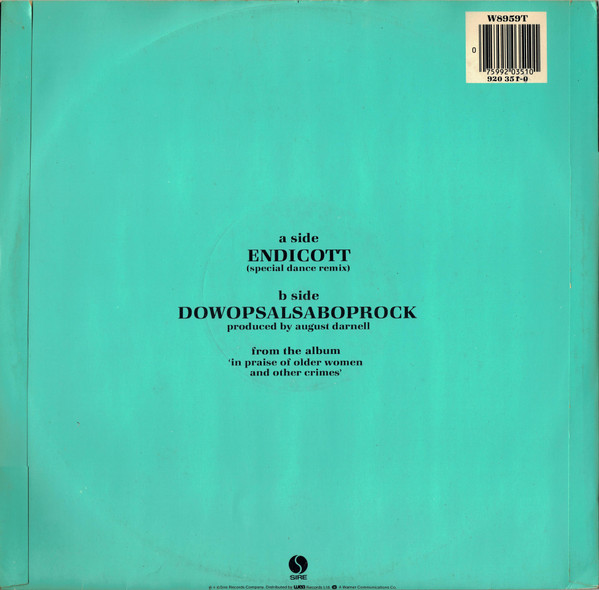 Kid Creole And The Coconuts - Endicott (Special Dance Remix) | Sire (W8959T)