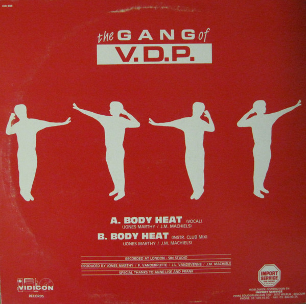 Gang Of V.D.P. - Body Heat | Vidicon Records (VID.088) - 2