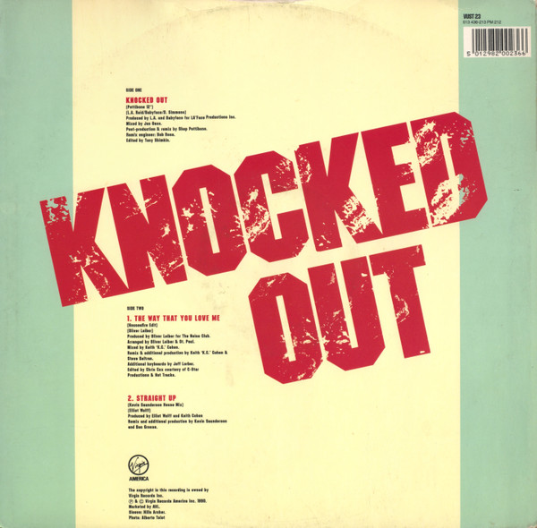 Paula Abdul - Knocked Out | Virgin (VUST 23) - 2