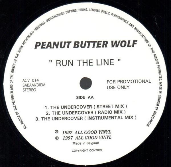Peanut Butter Wolf - Run The Line | All Good Vinyl (AGV 014) - 2