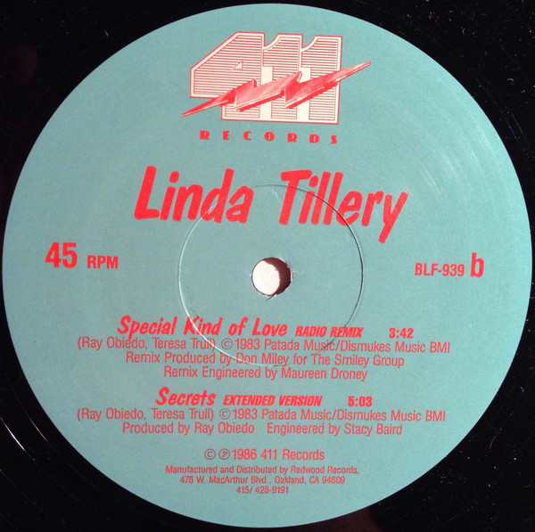 Linda Tillery - Special Kind Of Love | 411 Records (BLF-939) - 2
