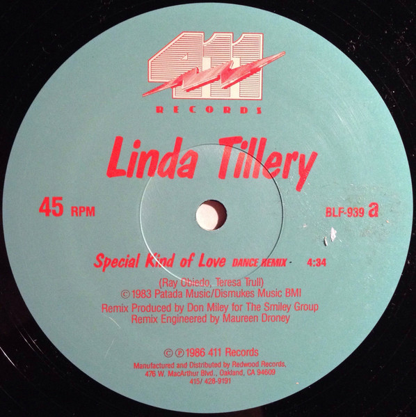 Linda Tillery - Special Kind Of Love | 411 Records (BLF-939) - main