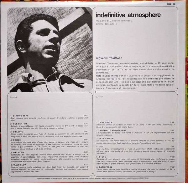 Giovanni Tommaso - Indefinitive Atmosphere | Sonor Music Editions (SME 80) Giovanni Tommaso - Indefinitive Atmosphere | Sonor Music Editions (SME 80)