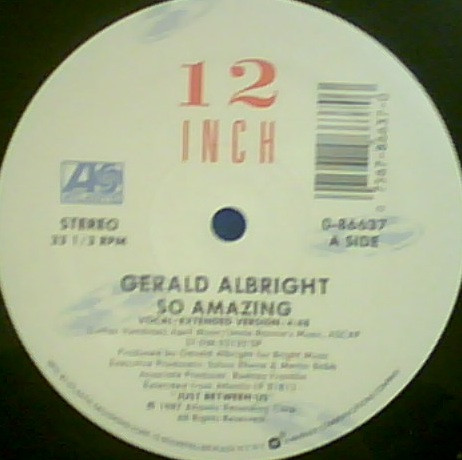 Gerald Albright - So Amazing | Atlantic (0-86637)