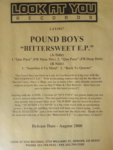 Pound Boys - Bittersweet E.P. | Look At You Records (LAY017) - 6