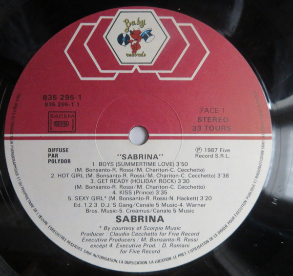Sabrina - Sabrina | Baby Records (835 295-1) - 4