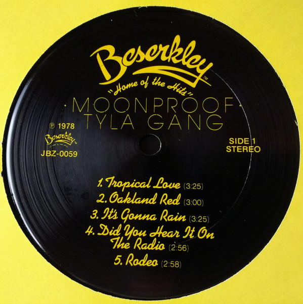 Tyla Gang - Moonproof | Beserkley (JBZ-0059) - 2 Tyla Gang - Moonproof | Beserkley (JBZ-0059) - 2