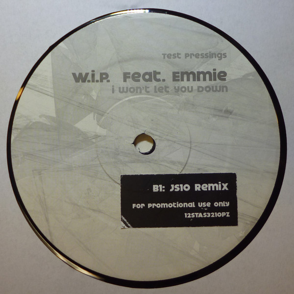 Work In Progress Feat. Emmie - I Won't Let You Down | Decode Records (12STAS3210PZ) - 2