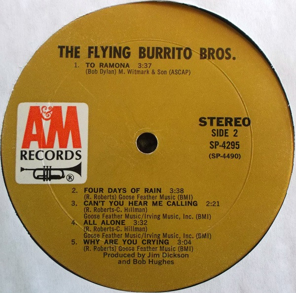 The Flying Burrito Bros - The Flying Burrito Bros. | A&M Records (SP-4295) - 4