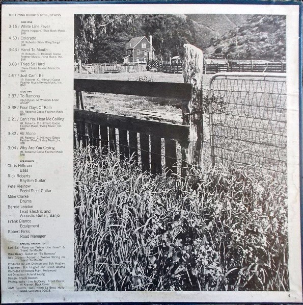 The Flying Burrito Bros - The Flying Burrito Bros. | A&M Records (SP-4295) - 2