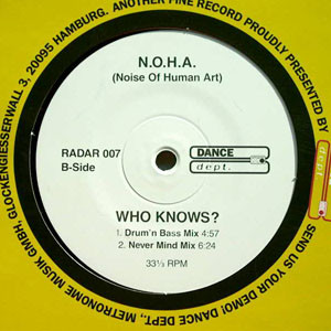 N.O.H.A. - Who Knows? | Dance Dept. (RADAR 007) - 2 N.O.H.A. - Who Knows? | Dance Dept. (RADAR 007) - 2
