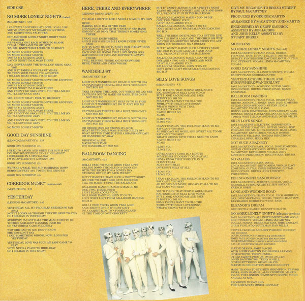 Paul McCartney - Give My Regards To Broad Street | Parlophone (064 26 0278 1) - 6 Paul McCartney - Give My Regards To Broad Street | Parlophone (064 26 0278 1) - 6