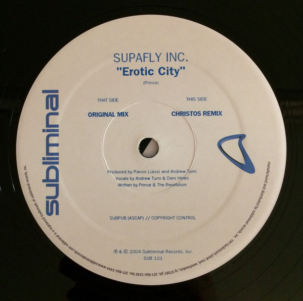 Supafly - Erotic City | Subliminal (SUB 121) - 3