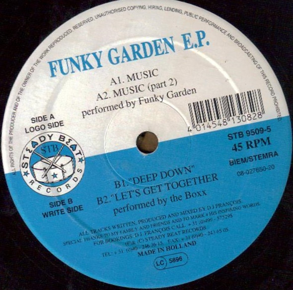 Funky Garden / The Boxx - Funky Garden EP | Steady Beat Records (STB 9509-5) - main