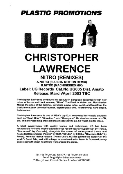 Christopher Lawrence - Nitro | UG (ug035) - 3