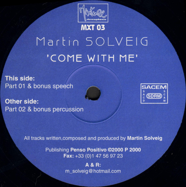 Martin Solveig - Come With Me | Mixture Stereophonic (MXT03) - 2