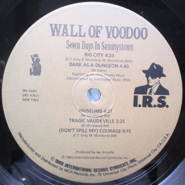 Wall Of Voodoo - Seven Days In Sammystown | I.R.S. Records (IRS-5662) - 3