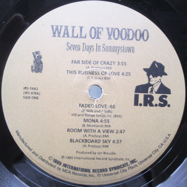 Wall Of Voodoo - Seven Days In Sammystown | I.R.S. Records (IRS-5662) - 2