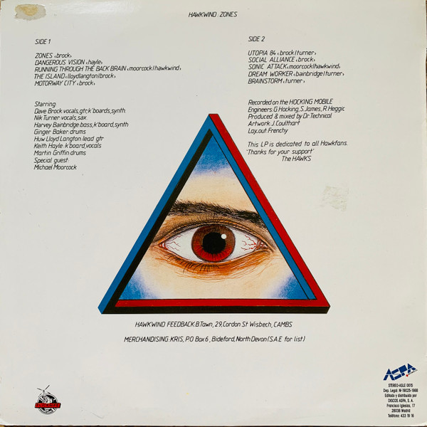 Hawkwind - Zones | Aspa Records (ASLE 0015) - 2