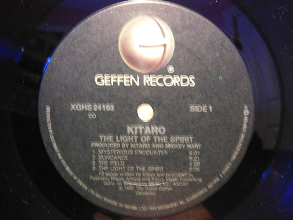 Kitaro - The Light Of The Spirit | Geffen Records (XGHS 24163)