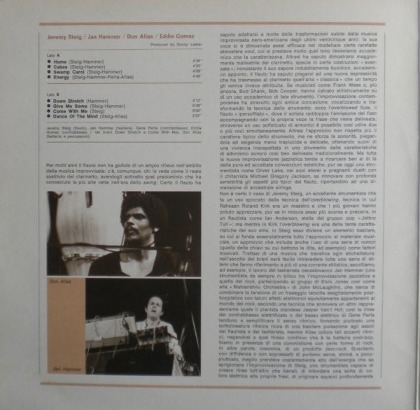 Jeremy Steig / Jan Hammer / Don Alias / Eddie Gomez - I Giganti Del Jazz Vol. 15 | Curcio (GJ-15) - 2