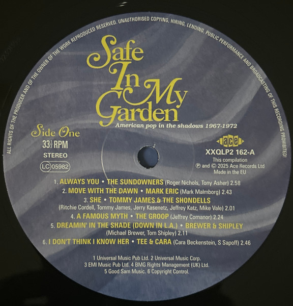 Various - Safe In My Garden (American Pop In The Shadows 1967-1972) 2LP | Ace (XXQLP2 162) - 3