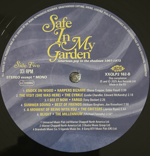 Various - Safe In My Garden (American Pop In The Shadows 1967-1972) 2LP | Ace (XXQLP2 162) - 4