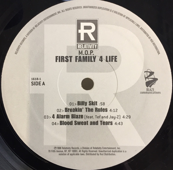 M.O.P. - First Family 4 Life | Relativity (88561-1618-1) - 3